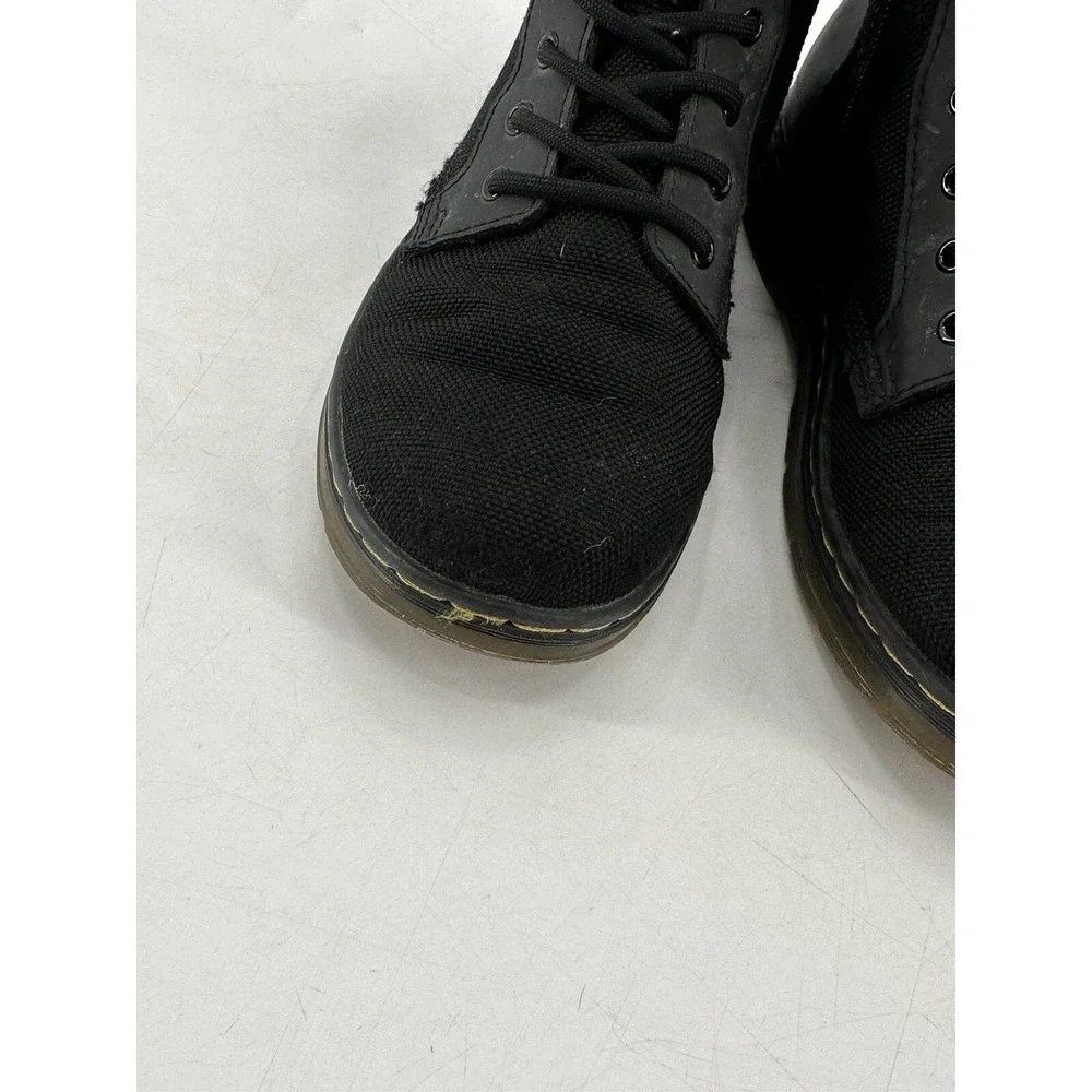 Dr. Martens COMBS J Gray Poly Round Toe Lace Up/Zip Ankle Boots Kid's Size 3‎